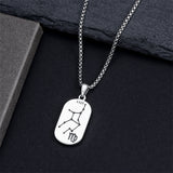 Sterling Silver Zodiac Sign Pendant Necklace