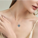 Sterling Silver Personalized Photo & Engraved Paw Print Urn Necklace for Ashes