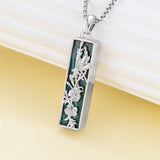 Sterling Silver Hummingbird Urn Necklace for Ashes