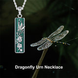 Sterling Silver Hummingbird Urn Necklace for Ashes