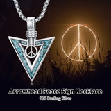 Sterling Silver Cross Celtic Knot Yin Yang Peace Sign Arrowhead Pendant  Necklace