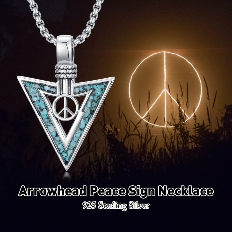 Sterling Silver Cross Celtic Knot Yin Yang Peace Sign Arrowhead Pendant  Necklace