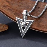 Sterling Silver Cross Celtic Knot Yin Yang Peace Sign Arrowhead Pendant  Necklace