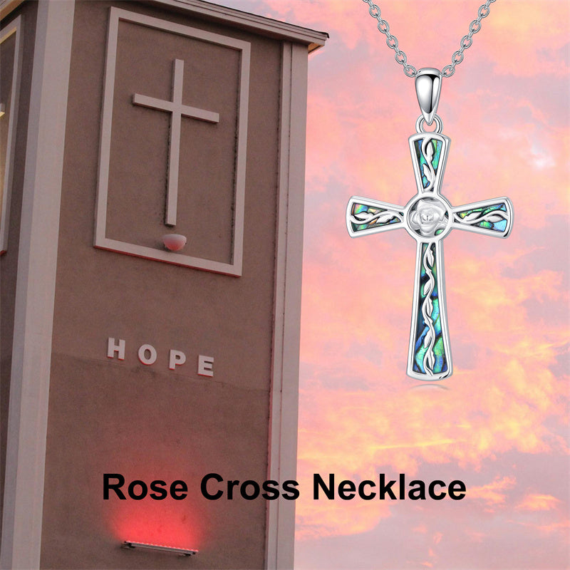 Sterling Silver Abalone Shell Dragonfly Plumeria Rose Sunflower Pendant Necklace