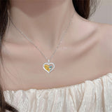 Sterling Silver Heart Dragonfly Hummingbird Pendant Necklace Jewelry Gifts for Christmas Anniversary