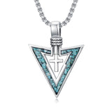 Sterling Silver Cross Celtic Knot Yin Yang Peace Sign Arrowhead Pendant  Necklace