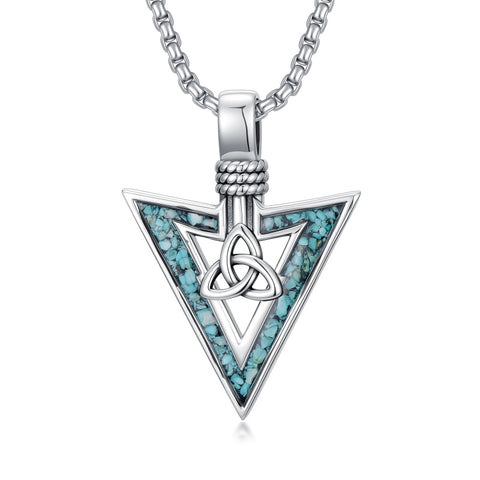 Sterling Silver Cross Celtic Knot Yin Yang Peace Sign Arrowhead Pendant  Necklace