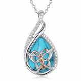 Sterling Silver Lapis Lazuli Black Onyx Moonstone Moss Agate Turquoise Butterfly Dragonfly Hummingbird  Pendant Necklace