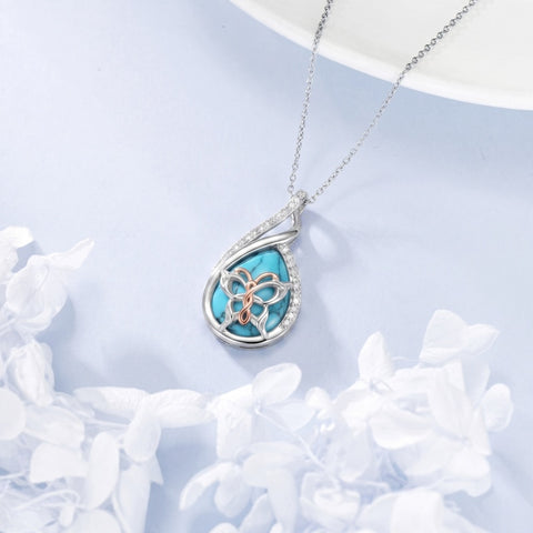 Sterling Silver Lapis Lazuli Black Onyx Moonstone Moss Agate Turquoise Butterfly Dragonfly Hummingbird  Pendant Necklace