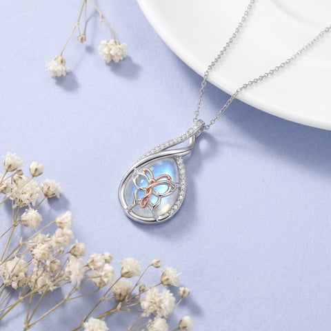 Sterling Silver Lapis Lazuli Black Onyx Moonstone Moss Agate Turquoise Butterfly Dragonfly Hummingbird  Pendant Necklace
