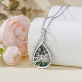 Sterling Silver Lapis Lazuli Black Onyx Moonstone Moss Agate Turquoise Butterfly Dragonfly Hummingbird  Pendant Necklace