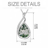 Sterling Silver Lapis Lazuli Black Onyx Moonstone Moss Agate Turquoise Butterfly Dragonfly Hummingbird  Pendant Necklace