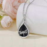 Sterling Silver Lapis Lazuli Black Onyx Moonstone Moss Agate Turquoise Butterfly Dragonfly Hummingbird  Pendant Necklace