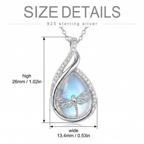 Sterling Silver Lapis Lazuli Black Onyx Moonstone Moss Agate Turquoise Butterfly Dragonfly Hummingbird  Pendant Necklace