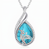 Sterling Silver Lapis Lazuli Black Onyx Moonstone Moss Agate Turquoise Butterfly Dragonfly Hummingbird  Pendant Necklace