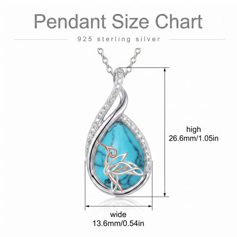 Sterling Silver Lapis Lazuli Black Onyx Moonstone Moss Agate Turquoise Butterfly Dragonfly Hummingbird  Pendant Necklace