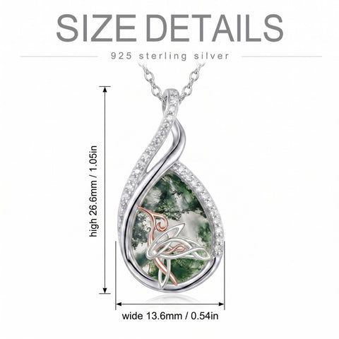 Sterling Silver Lapis Lazuli Black Onyx Moonstone Moss Agate Turquoise Butterfly Dragonfly Hummingbird  Pendant Necklace