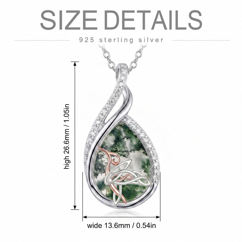 Sterling Silver Lapis Lazuli Black Onyx Moonstone Moss Agate Turquoise Butterfly Dragonfly Hummingbird  Pendant Necklace