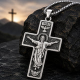 Sterling Silver Cross Pendant Necklace Christian Religious Jewelry Gifts for Anniversary