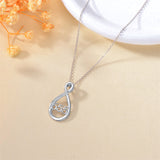 Sterling Silver 111 222 333 444 555 777 888 999 Infinity Angel Number Pendant Necklace