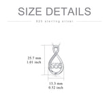 Sterling Silver 111 222 333 444 555 777 888 999 Infinity Angel Number Pendant Necklace