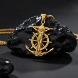 14K Gold Plated Religious Amulet  Cross Pendant Necklace