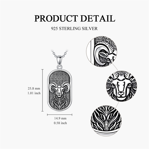 Sterling Silver Zodiac Sign Pendant Necklace