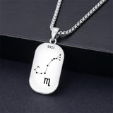 Sterling Silver Zodiac Sign Pendant Necklace