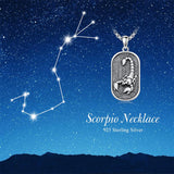 Sterling Silver Zodiac Sign Pendant Necklace