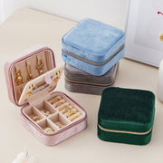Jewelry Box with Mirror Jewelry Organizer Box for Women Travel Portable Jewelry Case for Rings Earrings Necklaces Bracelets