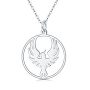 Phoenix Necklace Rising Phoenix Pendant Dainty Phoenix Jewelry S925 Silver Gift