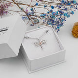 14K Gold Sterling Silver Birthstone Dragonfly Anklet Butterfly Anklet Irish Celtic Jewelry for Women