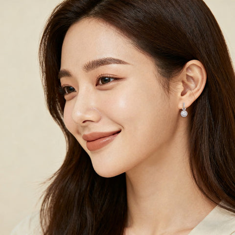 925 Sterling Silver Elegant Butterfly Moissanite Earrings In Silver With Sparkling Accents