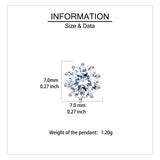 925 Sterling Silver Classic Moissanite Earrings: Timeless Elegance In Plated with White Gold Setting