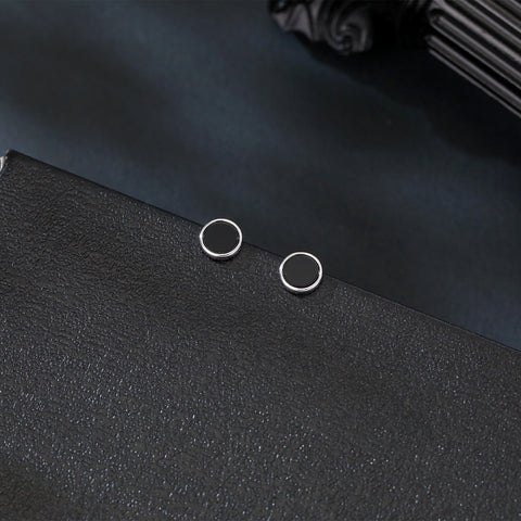 925 Sterling Silver Dual Circular Design Elements