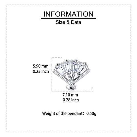 925 Sterling Silver Elegant Triple Pear Zircon V-shape Plated with White Gold Stud Earrings