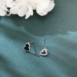 925 Sterling Silver Elegant Teardrop Earrings With Pearl-edged Design