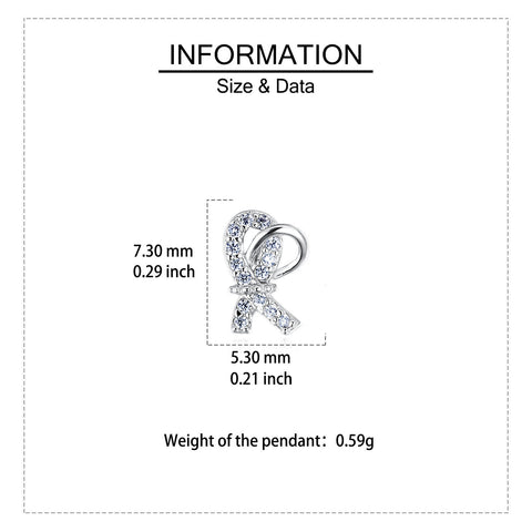 925 Sterling Silver Elegant Zircon-accented Ribbon Stud Earrings