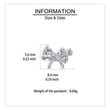 925 Sterling Silver Elegant Zircon Bow Stud Earrings – Luxurious Sterling Silver Jewelry