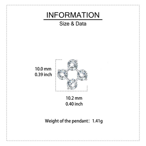 925 Sterling Silver Elegant Sterling Silver Four-pronged Zircon Stud Earrings With Teal Background Contrast