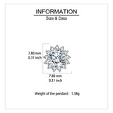 925 Sterling Silver Elegant Silver Floral Zircon Earrings - Luxury Studs