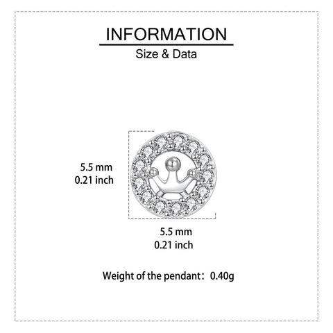 925 Sterling Silver Elegant Crown Motif Zircon Accent Stud Earrings In Sterling Silver