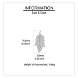 925 Sterling Silver Elegant Zircon Leaf Earrings: A Symphony Of Luxury And Nature