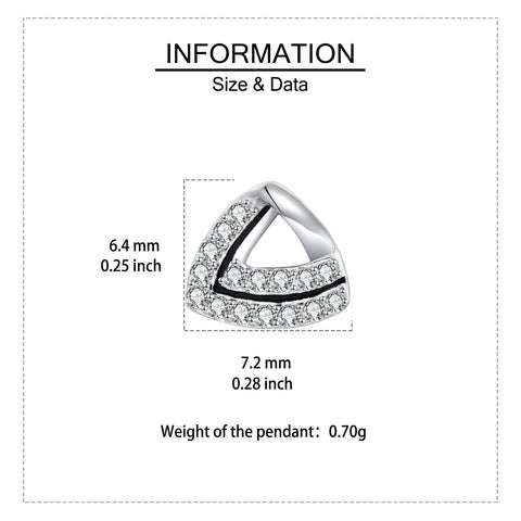 925 Sterling Silver Elegant Triangular Zircon Stud Earrings In Silver-plated Metal
