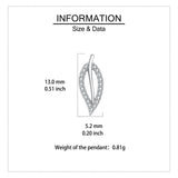 925 Sterling Silver Elegant Teardrop Zircon Earrings In Sterling Silver
