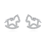 925 Sterling Silver Elegant Heart-shaped Zircon Earrings For Special Occasions