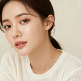 925 Sterling Silver Luxury Golden Bunny Earrings With Zircon Accents