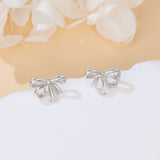 925 Sterling Silver Elegant Silver Metallic Bows For Gift Wrapping And Decor