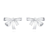 925 Sterling Silver Elegant Silver Metallic Bows For Gift Wrapping And Decor
