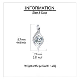 925 Sterling Silver Elegant Silver Moissanite Earrings With Swirling Design